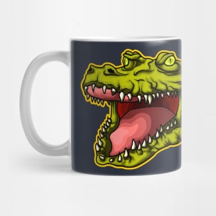 crocodile head cartoon art Mug